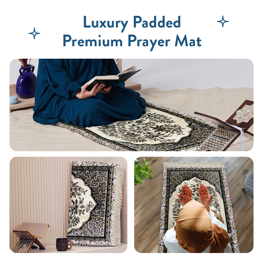 Luxury padded prayer mat used by women for worshipping