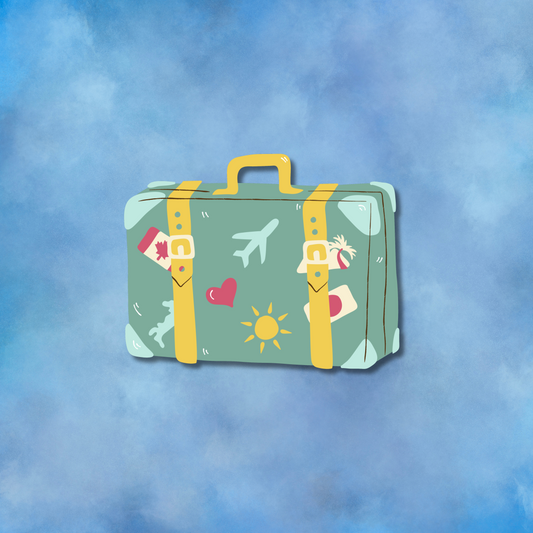 praying when travelling - image of a suitcase