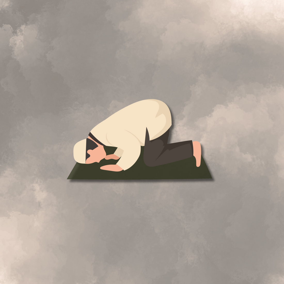 a man offering prayer