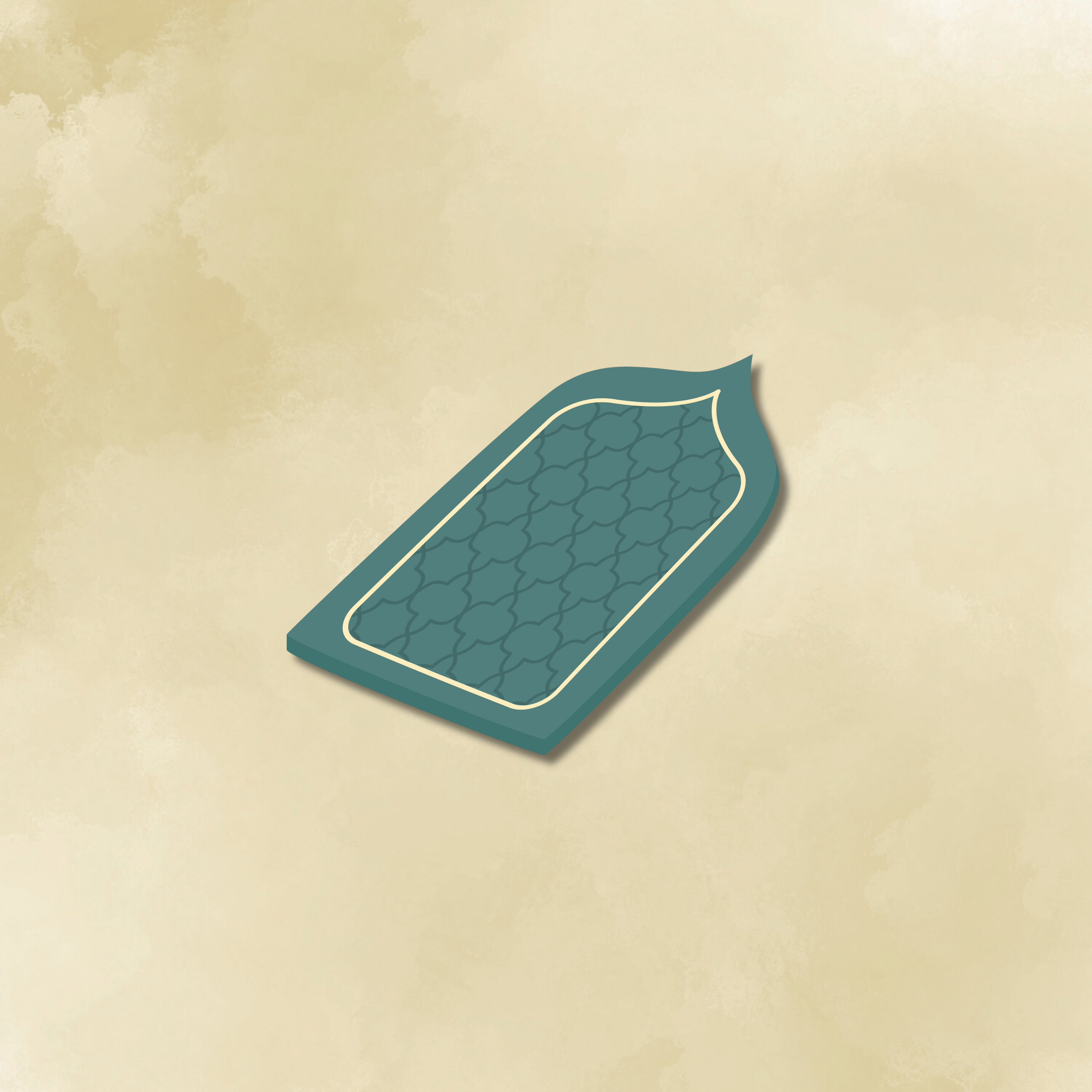 green prayer mat for salah