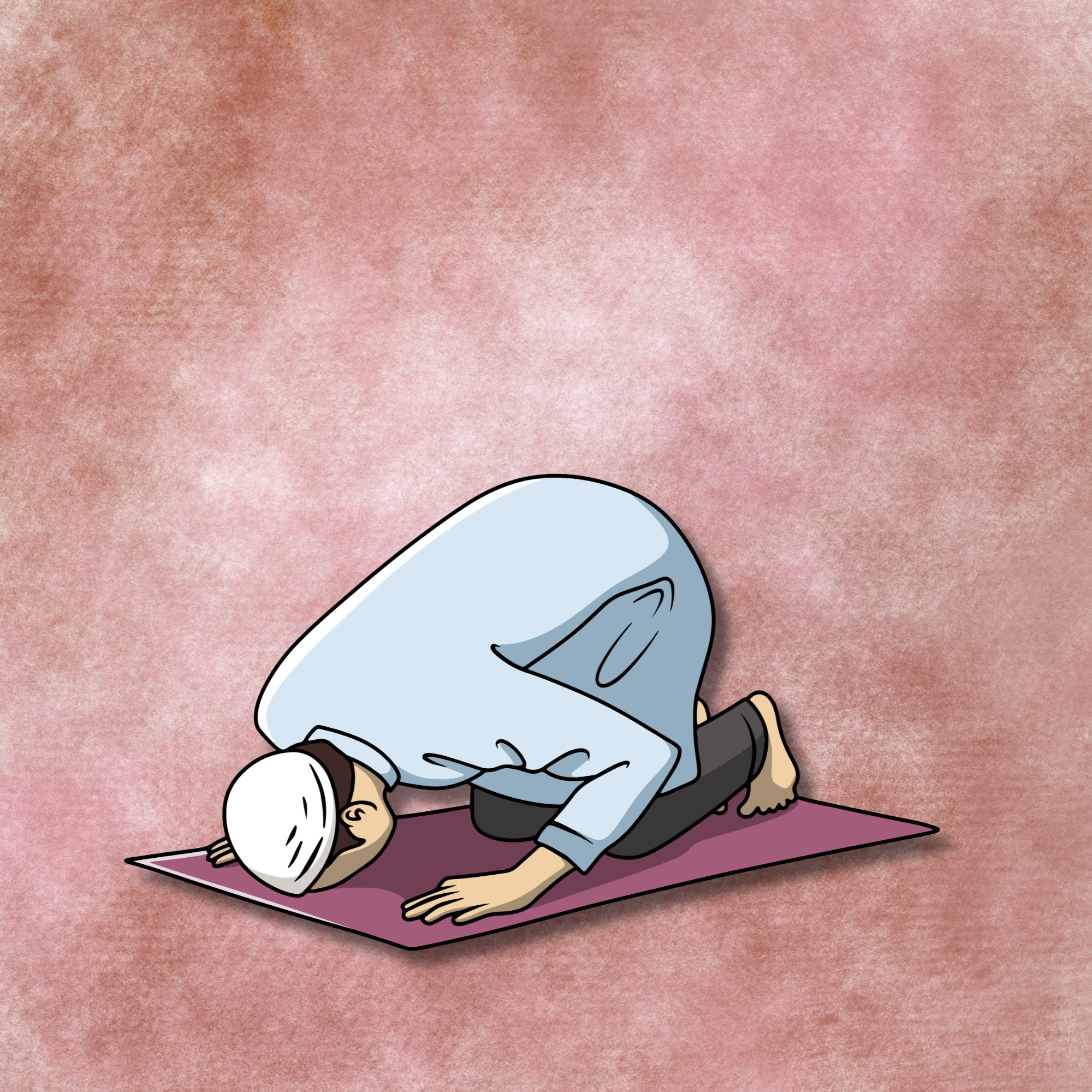 knee on the ground prostration