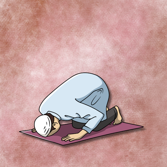 knee on the ground prostration