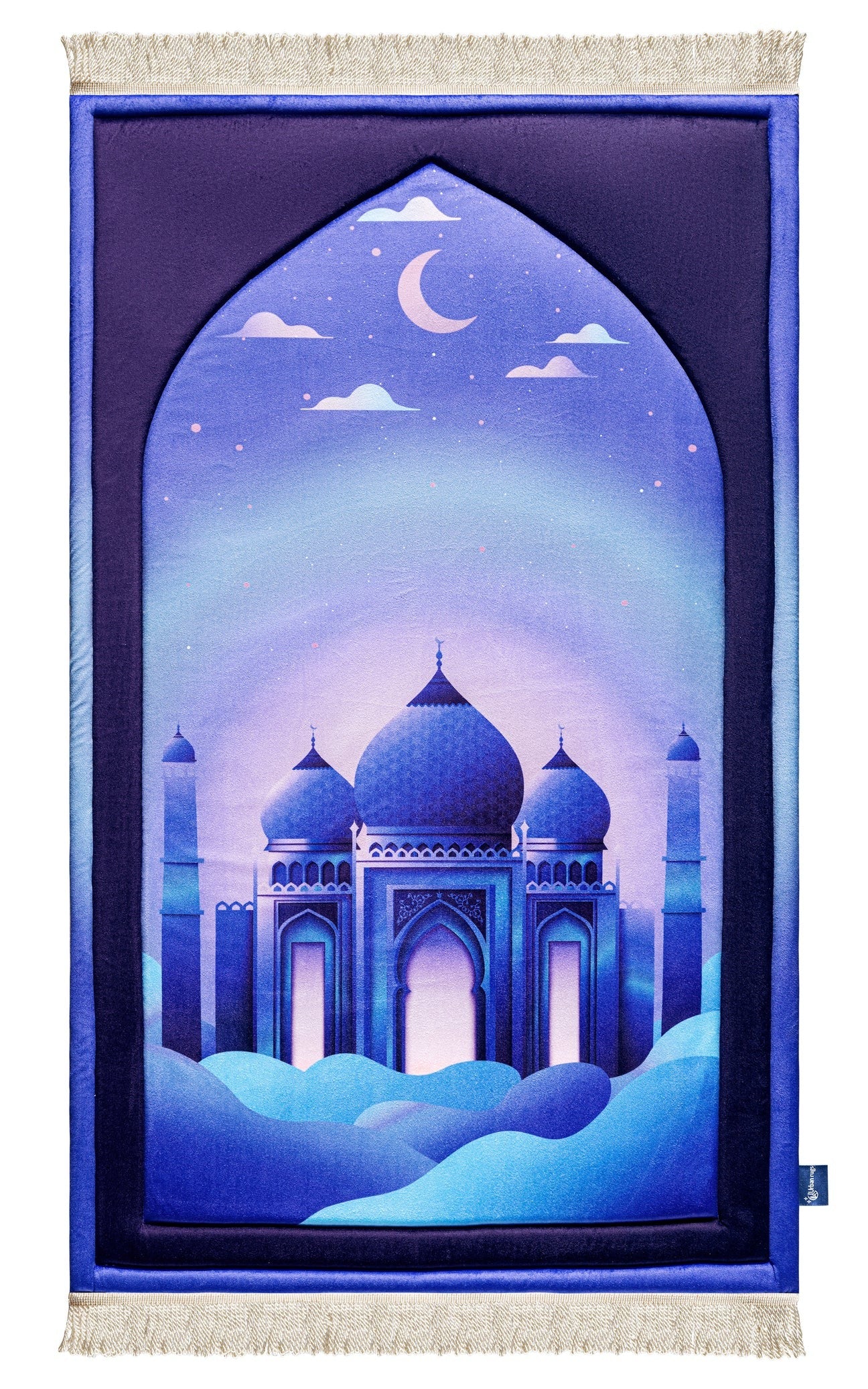 Padded Kids Prayer Mat with Twilight Masjid Design