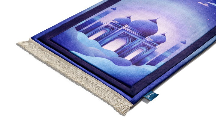 Padded Kids Prayer Mat with Twilight Masjid Design