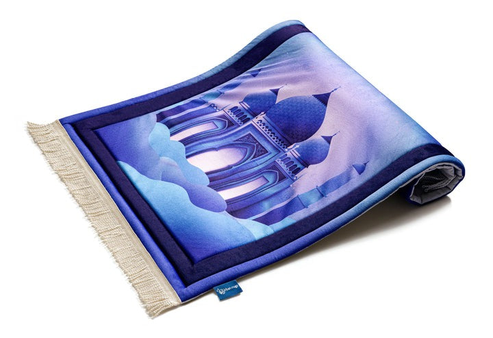 Padded Kids Prayer Mat with Twilight Masjid Design