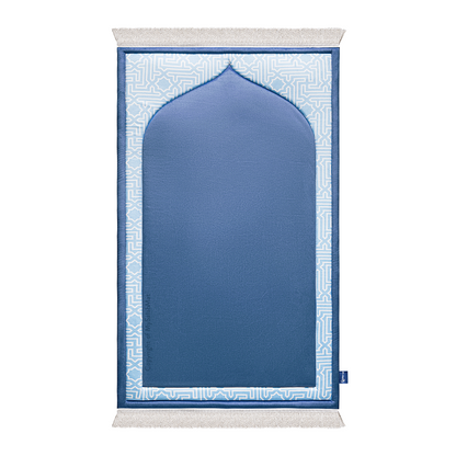 Padded Kids Prayer Mat with Classic Blue Design | Urban Rugs UK