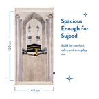 Adult Premium Padded Prayer Mat with Masjid al-Haram Design | Urban Rugs UK | A beautiful Ramadan and Eid gift for loved ones