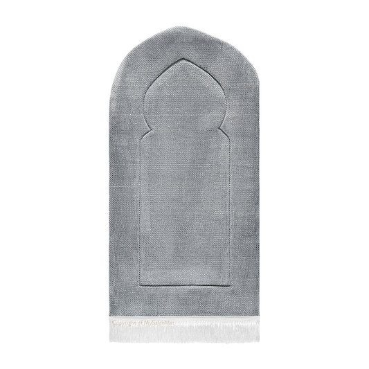 Adult Padded Prayer Mat with Luxury Coal Arch Design by Urban Rugs UK