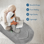 Adult Padded Prayer Mat with Luxury Coal Arch Design by Urban Rugs UK | A beautiful Ramadan and Eid gift for loved ones