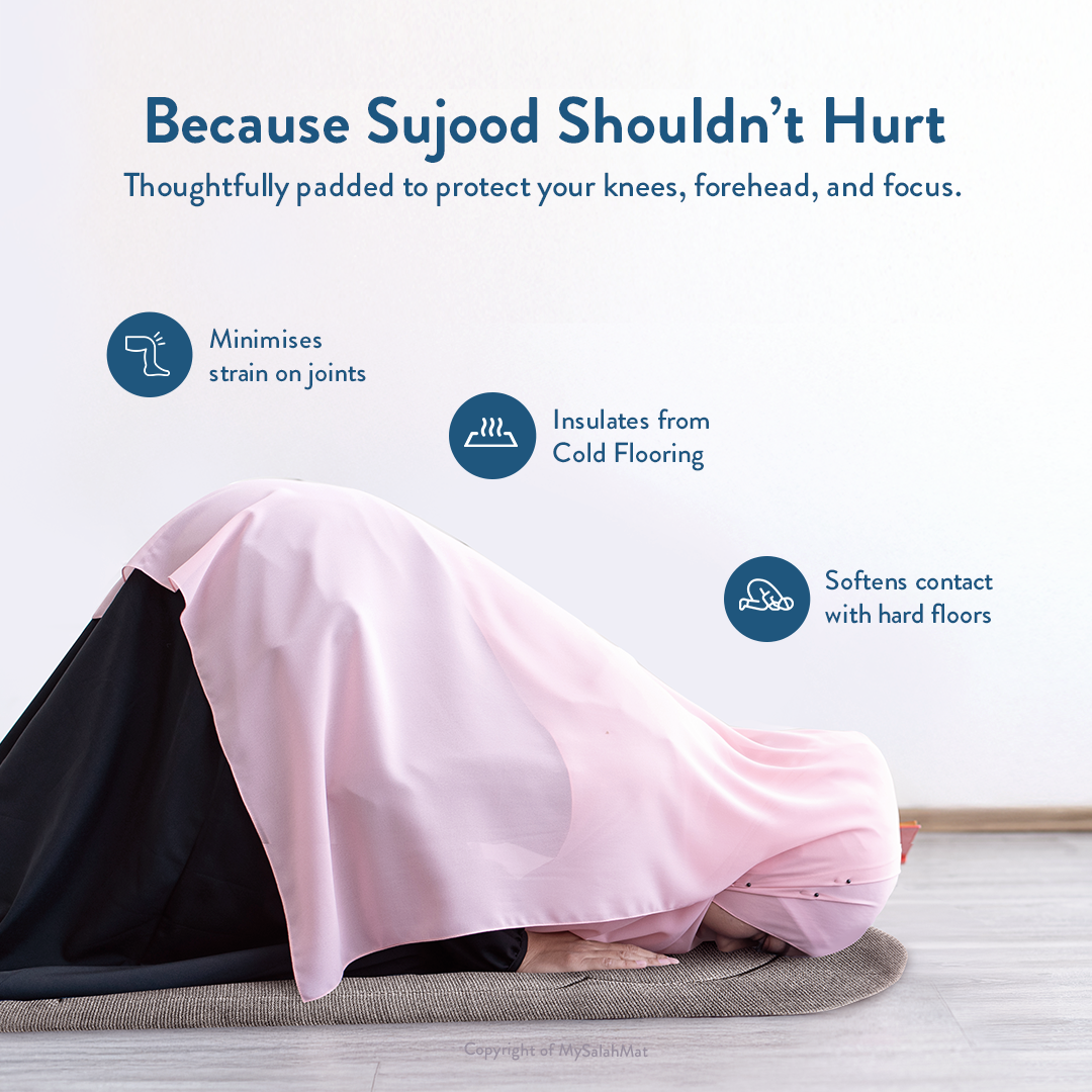 Adult Padded Prayer Mat with Luxury Coal Arch Design by Urban Rugs UK