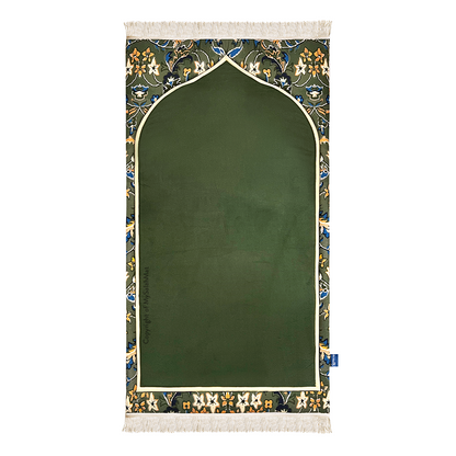 Adult Padded Prayer Mat with Madinah Elegance Design by Urban Rugs UK