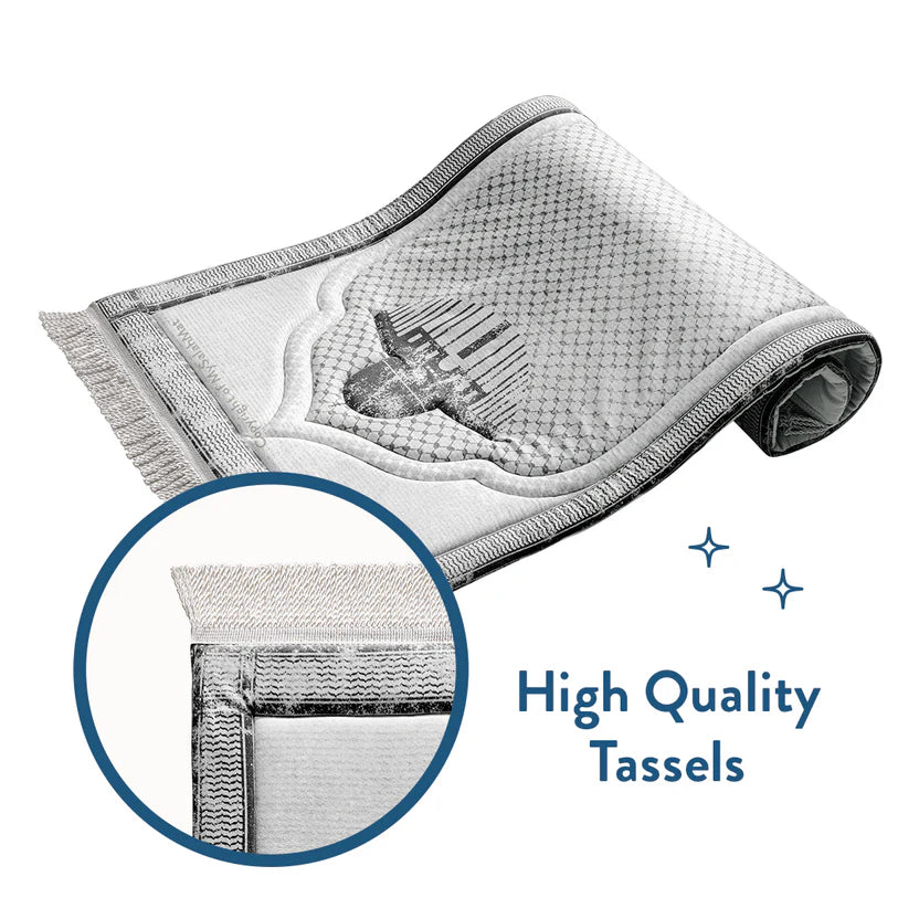 Comfortable Namaz Mat with Kufiya Design