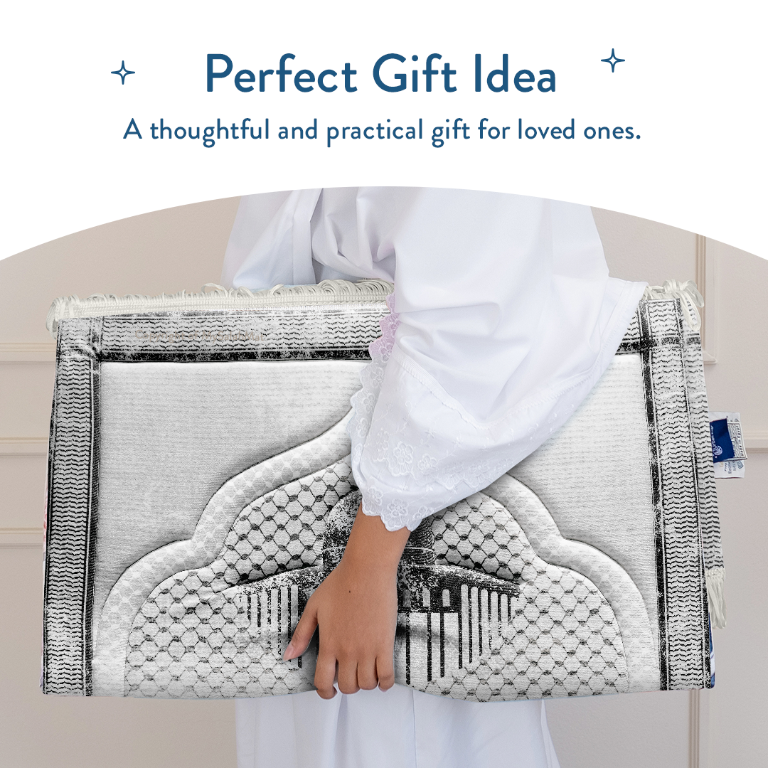 Adult Padded Prayer Mat with Palestinian Kufiya Design by Urban Rugs UK