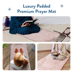 Adult Padded Prayer Mat with Luxury Rose Arch Design by Urban Rugs UK | A beautiful Ramadan and Eid gift for loved ones