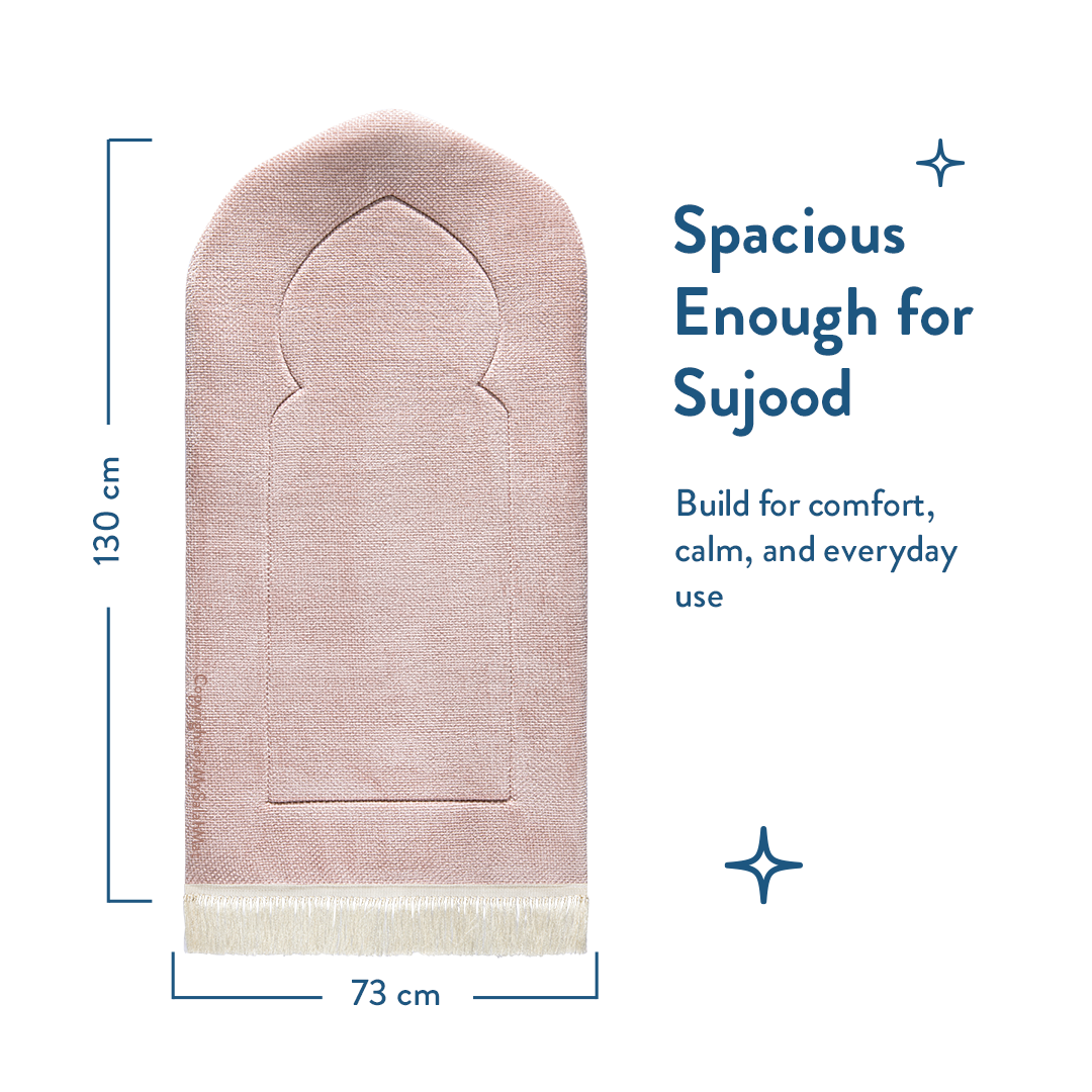 Adult Padded Prayer Mat with Luxury Rose Arch Design by Urban Rugs UK | A beautiful Ramadan and Eid gift for loved ones