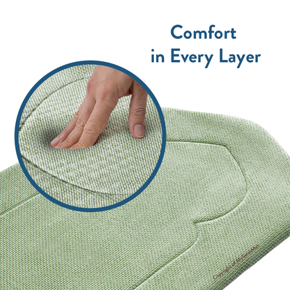 Adult Padded Prayer Mat with Luxury Sage Arch Design by Urban Rugs UK