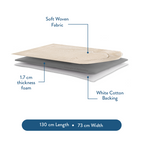 Padded Prayer Mat with Luxury Sand Arched Design by Urban Rugs UK | A beautiful Ramadan and Eid gift for loved ones