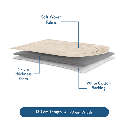 Padded Prayer Mat with Luxury Sand Arched Design by Urban Rugs UK