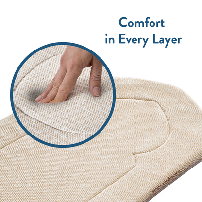 Padded Prayer Mat with Luxury Sand Arched Design by Urban Rugs UK