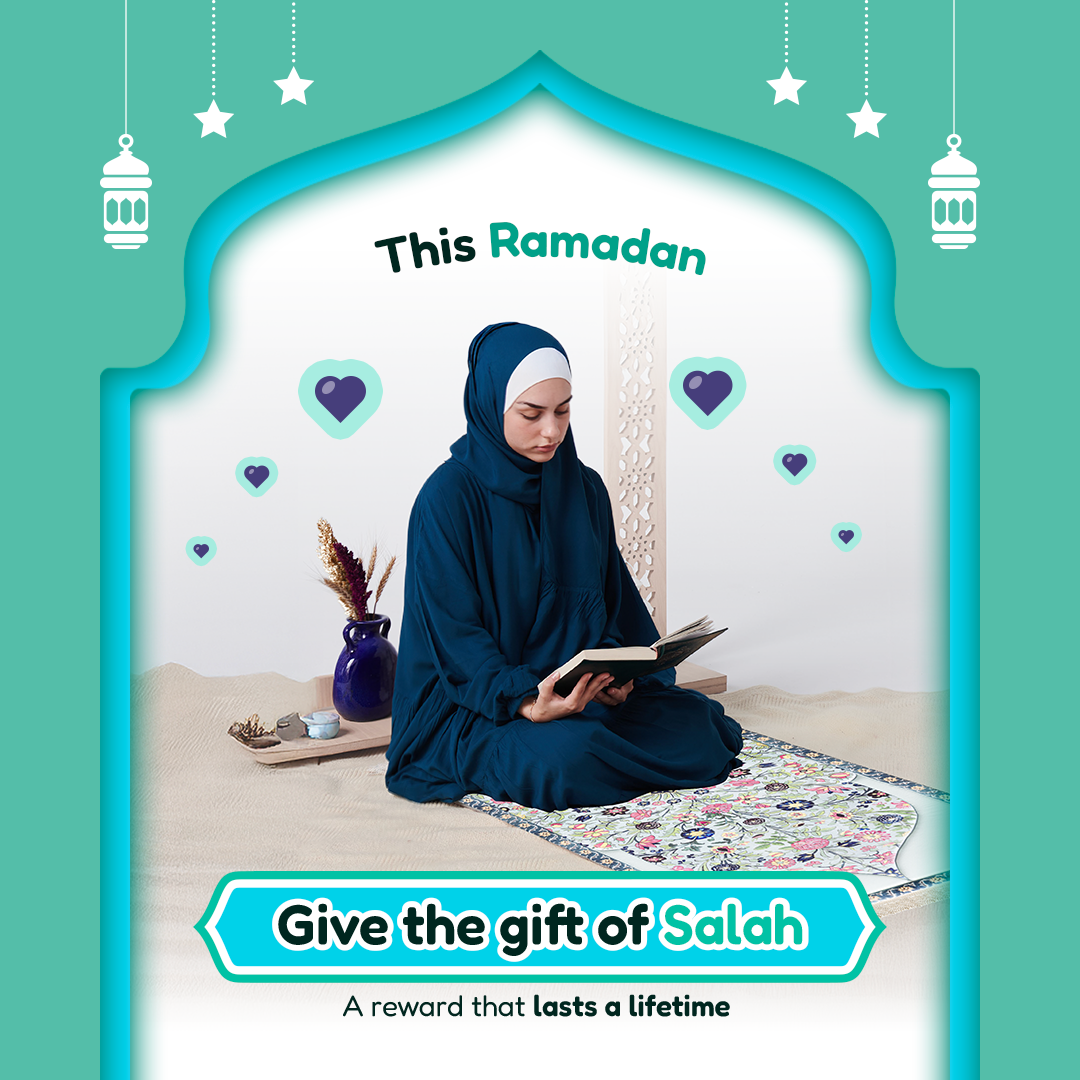 Adult Premium Padded Prayer Mat with Spring Blossoms Design | Urban Rugs UK | A beautiful Ramadan and Eid gift for loved ones