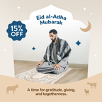 Adult Premium Padded Prayer Mat with Antique Indian Arch Design | Urban Rugs UK | A beautiful Ramadan and Eid gift for loved ones