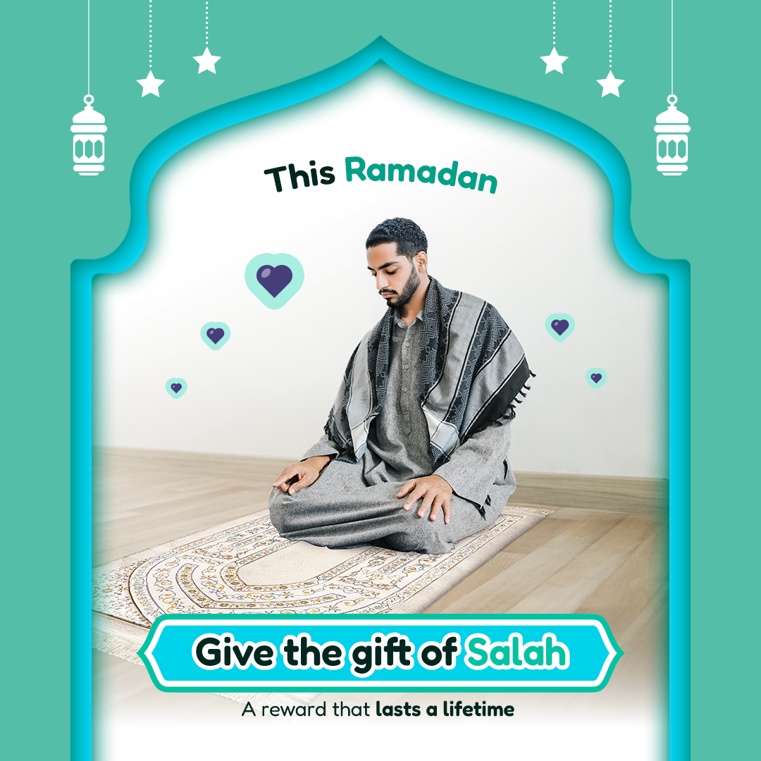 Adult Premium Padded Prayer Mat with Antique Indian Arch Design | Urban Rugs UK | A beautiful Ramadan and Eid gift for loved ones