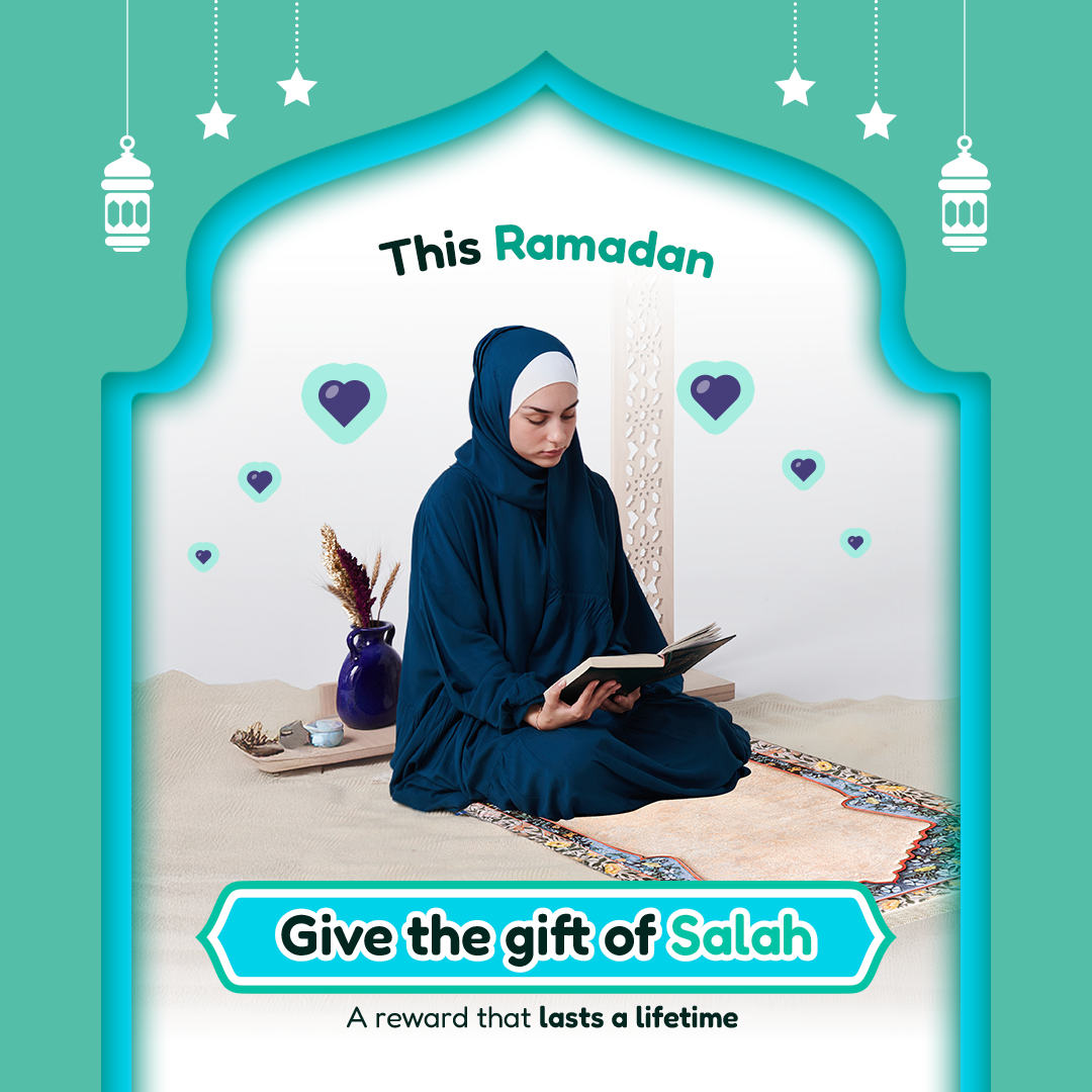 Adult Padded Prayer Mat with Andalus Flowers Design by Urban Rugs UK | A beautiful Ramadan and Eid gift for loved ones