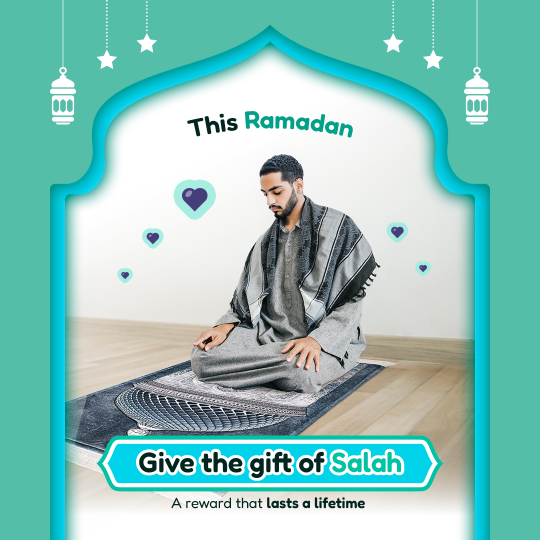 Adult Padded Prayer Mat with Crystal Dome Design by Urban Rugs UK | A beautiful Ramadan and Eid gift for loved ones