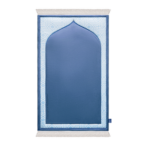 Padded Kids Prayer Mat with Classic Blue Design | Urban Rugs UK