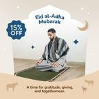 Adult Padded Prayer Mat with Madinah Rawdah Design by Urban Rugs UK | A beautiful Ramadan and Eid gift for loved ones