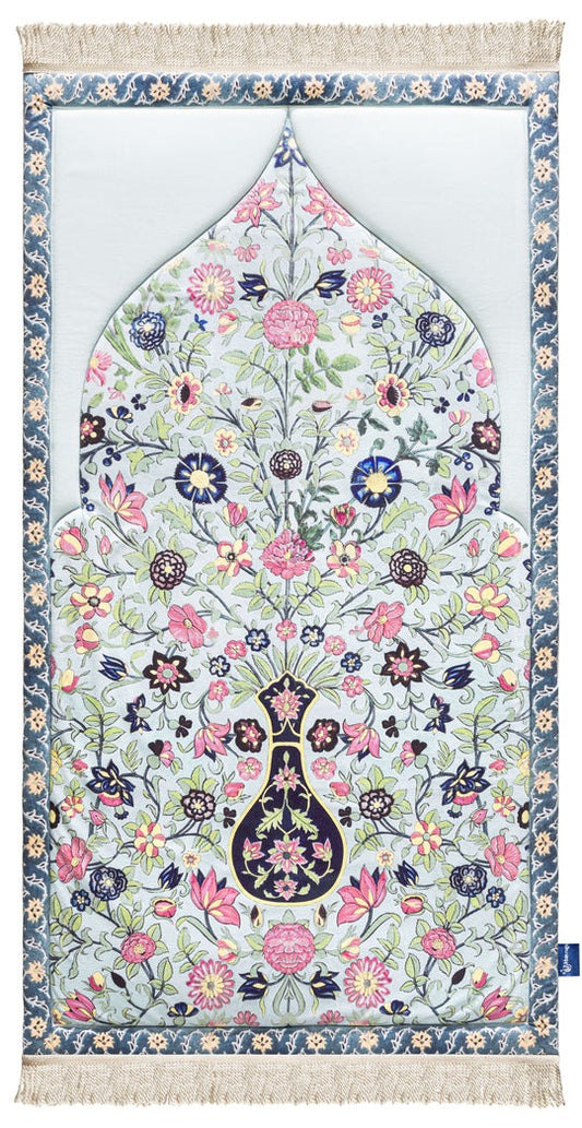 Adult Premium Padded Prayer Mat with Spring Blossoms Design