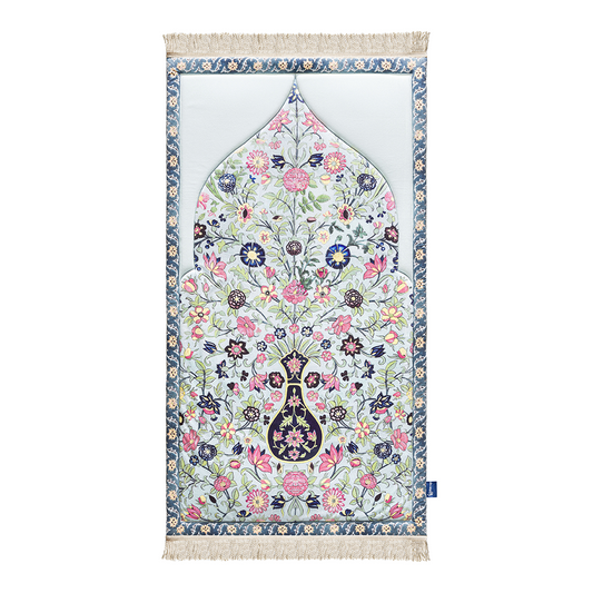 Adult padded prayer mat featuring Spring Blossom design by Urban Rugs UK