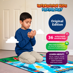 Kids Interactive Prayer Mat (Blue) | Learn Salah Step by Step