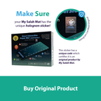 Adults & Reverts Interactive Prayer Mat (Teal) | Learn Salah Step by Step