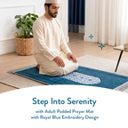 Royal Blue Design | Adult Embroidery Padded Prayer Mat