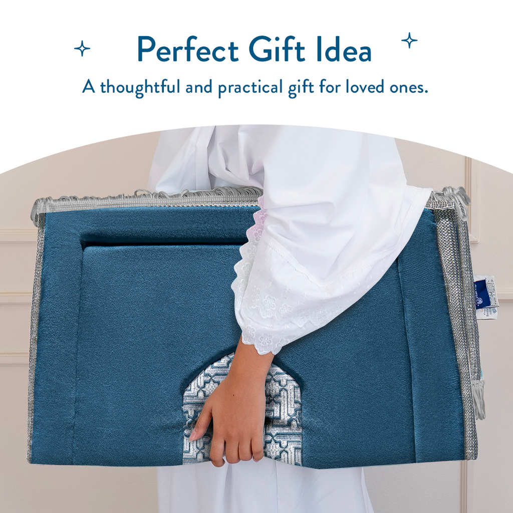 Royal Blue Design | Adult Embroidery Padded Prayer Mat
