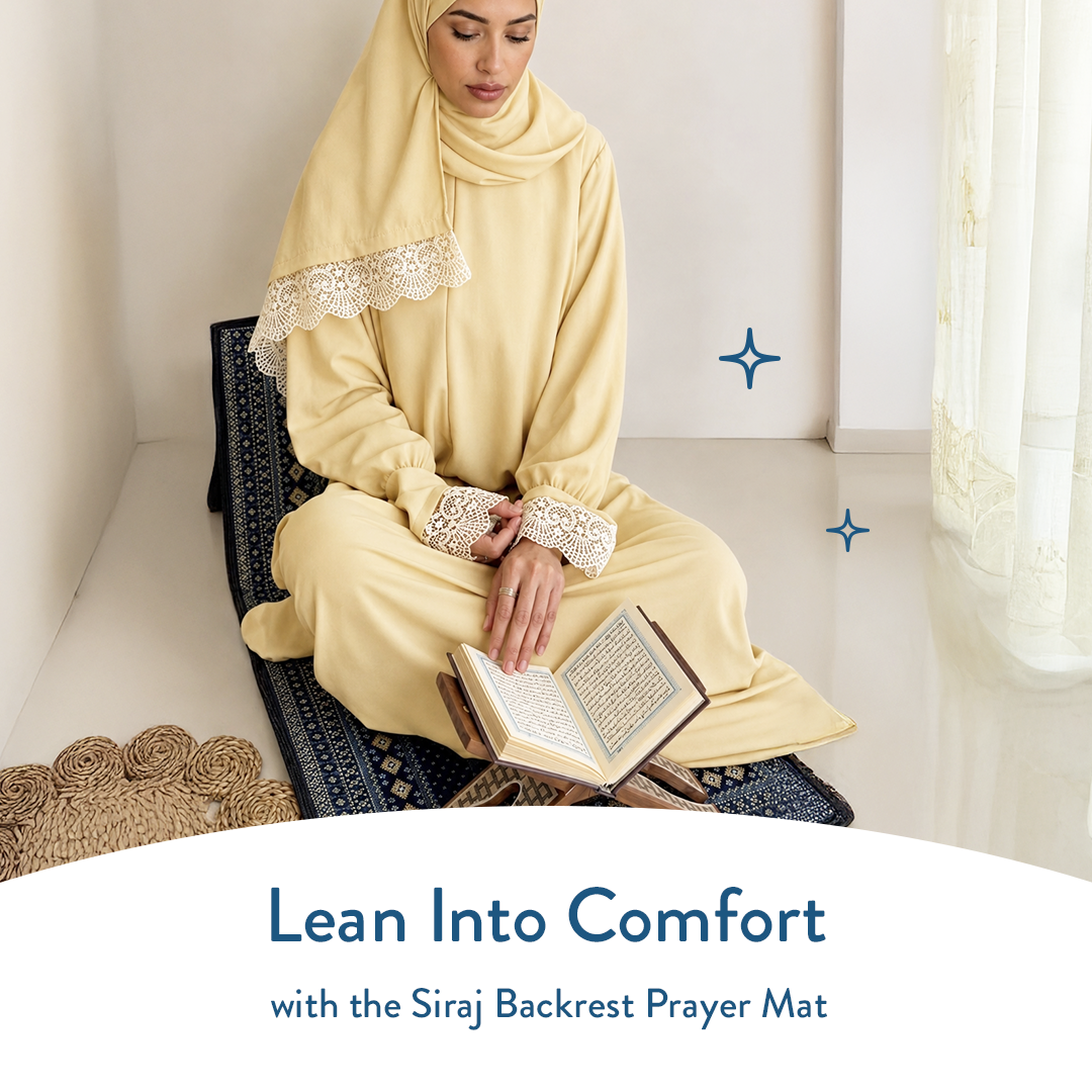 Siraj Design | Adult Backrest Prayer Mat