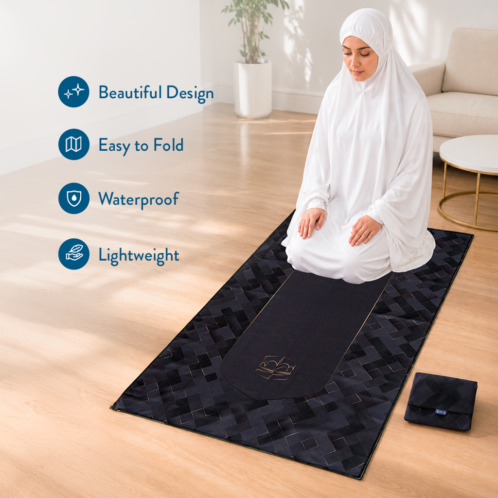 Makkah Design | Adult Pocket Portable Prayer Mat